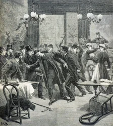 Angriff des Anarchisten Leauthier