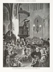 Eine Sitzung des Frauenclubs, in der Kirche Saint-Germain-l