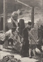 Die Hinrichtung von Alexander Kvyatkovsky und Andrey Presnyakov am 16. November 1880