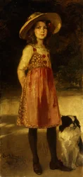 Porträt der Tochter des Künstlers, Hilde, 1913