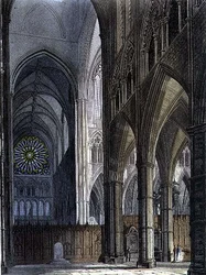 Nordansicht, über das Querschiff von Poet