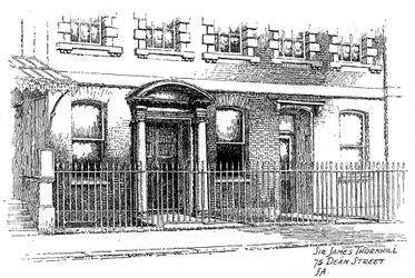 Haus von Sir James Thornhill, 75 Dean Street, London, 1912