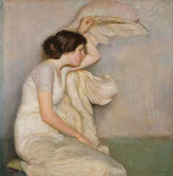 Geflügelte Figur von Frederick Andrew Bosley