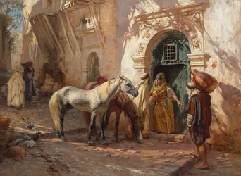 Eine Szene in Nordafrika; 1885