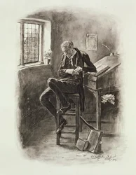 Uriah Heep, aus „Charles Dickens: Plaudereien über sein Leben“ von Thomas Archer, veröffentlicht um 1894