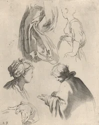 Figurenstudien aus dem Zeichenbuch