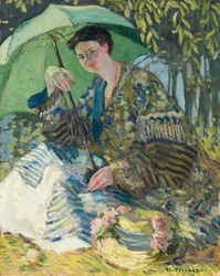 Dame mit Sonnenschirm, ca. 1905