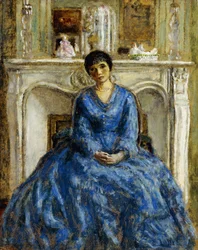 Das blaue Kleid