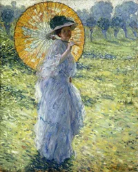 Frau mit Sonnenschirm, ca. 1906