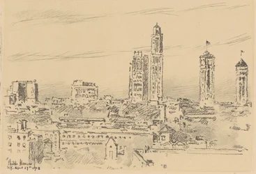 New York Sky Line, Light Buildings, 1918