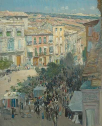 Ansicht einer südfranzösischen Stadt, 1910