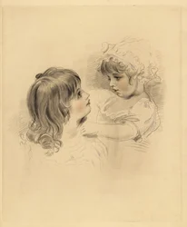 Porträt von zwei Kindern