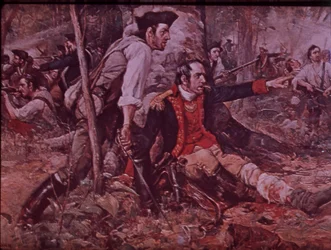Die Schlacht von Oriskany im Jahr 1777, ca. 1930