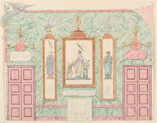 Wanderhebung, wahrscheinlich für den Bankettsaal, Royal Pavilion, Brighton, 1815–22