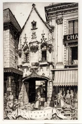 Eine Szene in Tours
