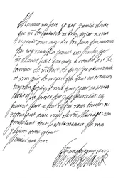 Brief von Henrietta Maria, Königin von Charles I., 17. Jahrhundert, 1865