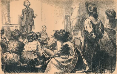 Unsere Abendkunstkurse haben begonnen, 1905