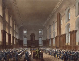 Schreibschule, Christ Hospital, aus Ackermanns 