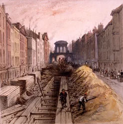 Fleet Street, London, 1845