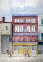 Das Rose Inn, Farringdon Street, City of London, 1838