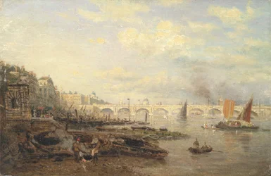 Die Themse und die Waterloo-Brücke vom Somerset House, c.1820-30