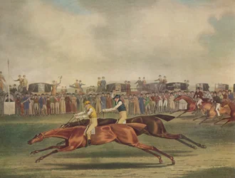Sir Joshua schlägt Filho Da Puta in Newmarket, um 1816, 1929