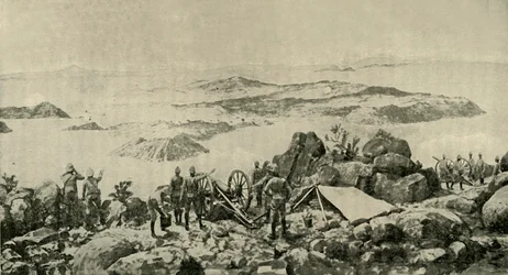 General Frenchs bemerkenswerte Position bei Colesberg, ca. 15. Januar, 1900