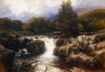 Walisische Flusslandschaft