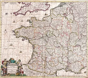 Karte des Königreichs Frankreich