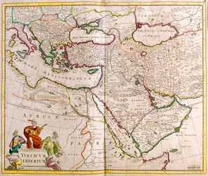 Karte des Osmanischen Reiches