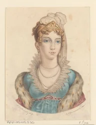 Porträt von Anna Pawlowna Romanowa