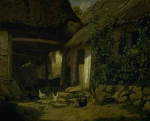 Das Innere eines Bauernhofs
