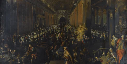 Das Festmahl des Belsazar, 1596