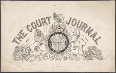 Titelseitengestaltung für The Court Journal, 1830-62