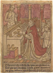 Die Messe des Heiligen Gregor (recto)