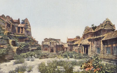 Angkor Wat, Kambodscha (farbiges Foto)
