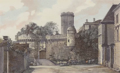 Bourdeilles, Schloss, Eingangseite