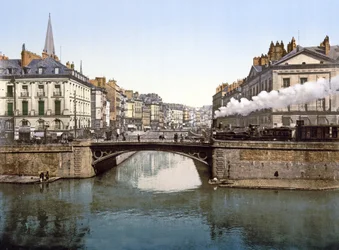 Zusammenfluss von Edre und Loire in Nantes
