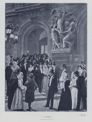 Nach einem Ball in der Pariser Oper