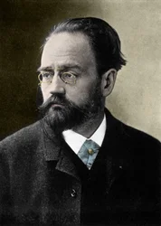 Porträt von Emile Zola (1840-1902) französischer Schriftsteller.