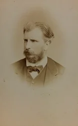 Porträt von William Bouguereau, französischer Maler, carte de visite