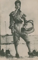 Postkarte eines Austernfischers