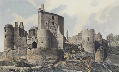 Saint-Front, Schloss Bonaguil, Gesamtansicht SW