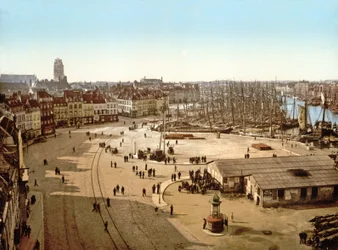 Blick auf den Hafen von Dunkerque