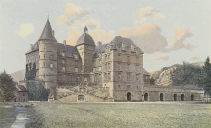 Vizille, Schloss Lesdiguières, Blick auf den Park