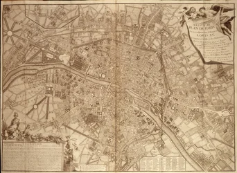 9. Plan von Paris unter Ludwig XV. - in „Continuation du traite de la police“