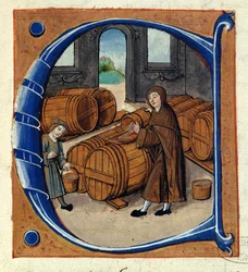 AE II/1667 Weinproduktion im Mittelalter, aus dem 