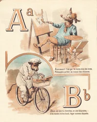A B: Tier, Künstler, Rind, Bäcker