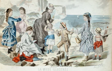Ein Strand in der Normandie, 1875