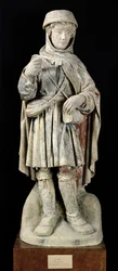 Ein Bauer, ca. 1500 (polychromer Stein)